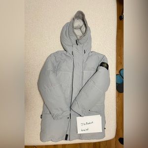 Stone Island Naslan Down TC Garment Dyed Jacket Men’s Pearl Grey